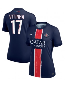 Paris Saint-Germain Vitinha #17 Zenski Domaci Dres 2024-25 Kratak Rukavima